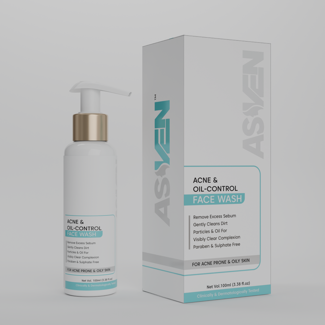 Facewash 3 square ASVEN Acne & Oil Control Creamy Facewash - Image 1