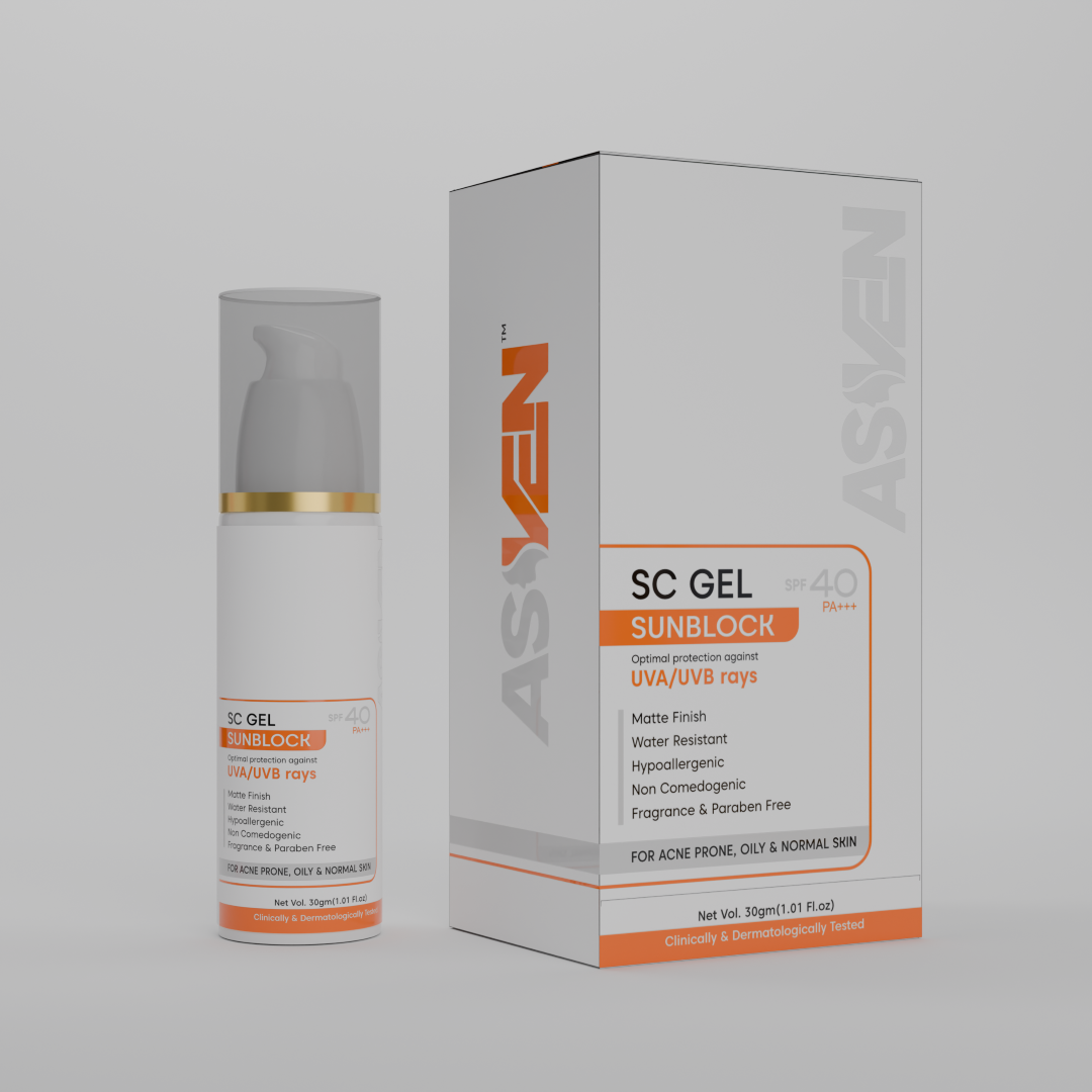 SunBlock 1 square ASVEN Sebum control Gel Sunblock - Image 1